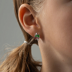 Серьги SOKOLOV - Серебро 925, Эмаль (арт. 94021192)