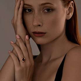 Кольцо SOKOLOV - Серебро 925, Гранат (арт. 92012083)