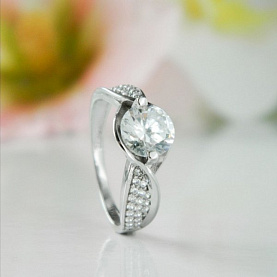 Кольцо Галатея - Серебро 925, Фианит (арт. 2239.1)