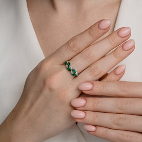 Кольцо Diamant - Серебро 925, Синтетический ситалл , Фианит (арт. 94-310-02173-2)