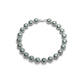 Браслет Дар - Серебро 925, Синтетический муассанит, Фианит (арт. Бр-5076рс1613900)