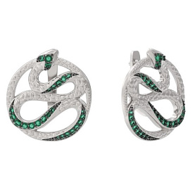 Серьги ООО "ЮК "Арина" - Серебро 925, Фианит (арт. 1056522-81110)