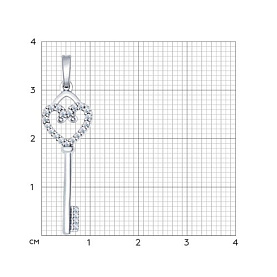 Подвеска SOKOLOV - Серебро 925, Фианит (арт. 94031590)