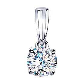 Подвеска SOKOLOV - Серебро 925, Фианит (арт. 94032252)