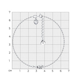 Браслет SOKOLOV - Серебро 925, Фианит (арт. 94050861)
