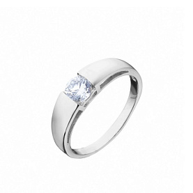 Кольцо Фиделис - Серебро 925, Фианит (арт. E08976R)