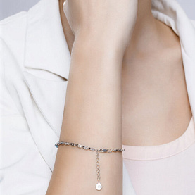 Браслет SOKOLOV - Серебро 925, Топаз, Фианит (арт. 92050094)