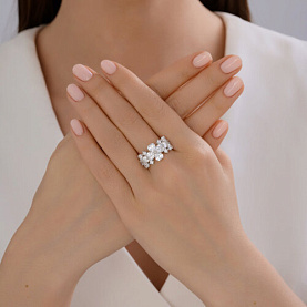 Кольцо SOKOLOV - Серебро 925, Фианит (арт. 94014406)