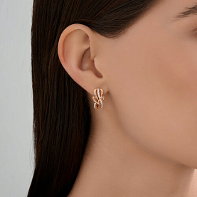 Серьги SOKOLOV - Золото 585, Фианит (арт. 0200527)