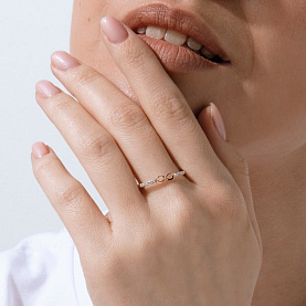 Кольцо ЮФ Династия - Золото 375, Фианит (арт. 006831-5102)