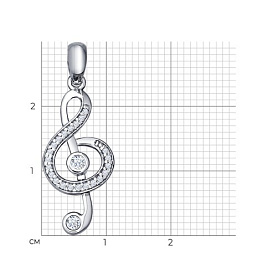 Подвеска SOKOLOV - Серебро 925, Фианит (арт. 94031241)
