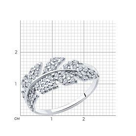 Кольцо SOKOLOV - Серебро 925, Фианит (арт. 94014043)