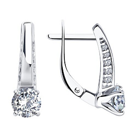 Серьги Diamant - Серебро 925, Фианит (арт. 94-120-02129-1)