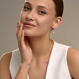 Серьги SOKOLOV - Серебро 925, Горный хрусталь (арт. 92025330)