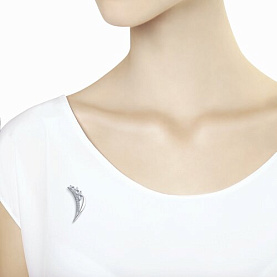 Брошь Diamant - Серебро 925, Фианит (арт. 94-140-00669-1)