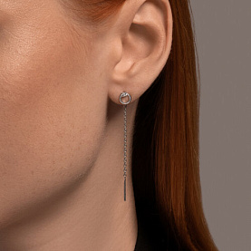 Серьги SOKOLOV - Серебро 925, Фианит (арт. 94026633)