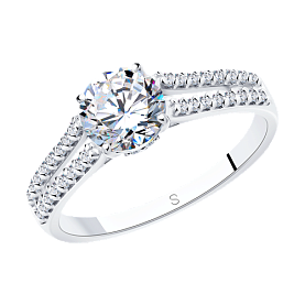 Кольцо SOKOLOV - Серебро 925, Фианит (арт. 94012809)