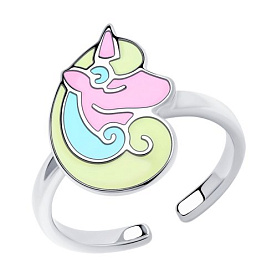 Кольцо SOKOLOV - Серебро 925, Эмаль (арт. 94013186)