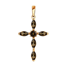 Подвеска SOKOLOV - Серебро 925, Раухтопаз (арт. 92030510)