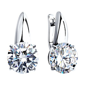 Серьги SOKOLOV - Серебро 925, Фианит (арт. 94022274)