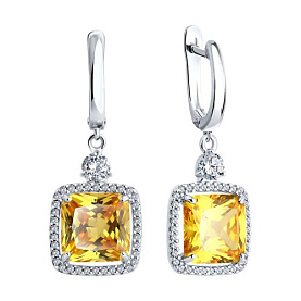 Серьги SOKOLOV - Серебро 925, Фианит (арт. 94026780)