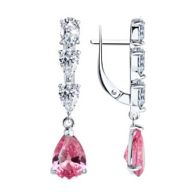 Серьги SOKOLOV - Серебро 925, Фианит (арт. 94026776)