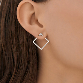 Серьги Diamant - Серебро 925, Фианит (арт. 94-122-02380-1)