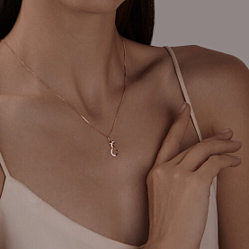 Подвеска SOKOLOV - Золото 375, Фианит (арт. 034530-4)