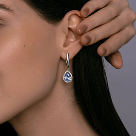 Серьги SOKOLOV - Серебро 925, Фианит (арт. 94026744)