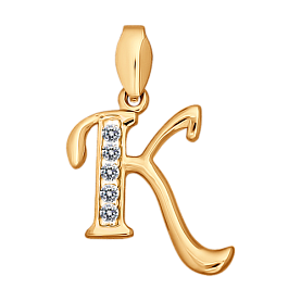 Подвеска SOKOLOV - Серебро 925, Фианит (арт. 93030520)