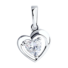 Подвеска SOKOLOV - Серебро 925, Фианит (арт. 94031898)