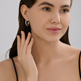 Серьги Diamant - Серебро 925, Фианит (арт. 94-122-02254-1)