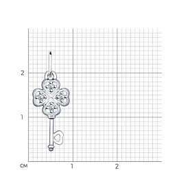 Подвеска SOKOLOV - Серебро 925, Фианит (арт. 94031867)
