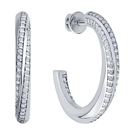 Серьги Diamant - Серебро 925, Фианит (арт. 94-122-02254-1)