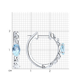 Серьги SOKOLOV - Серебро 925, Топаз (арт. 92022281)