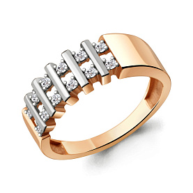 Кольцо Аквамарин - Серебро 925, Фианит (арт. 68859А.6)