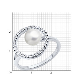 Кольцо SOKOLOV - Серебро 925, Фианит (арт. 94014048)