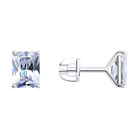 Серьги SOKOLOV - Серебро 925, Фианит (арт. 94026417)