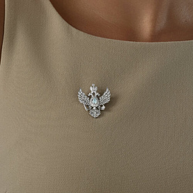 Брошь SOKOLOV - Серебро 925, Фианит (арт. 94040282)