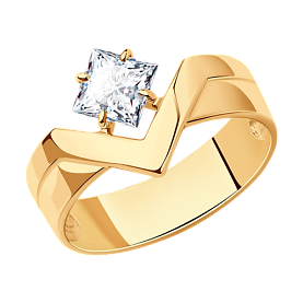 Кольцо SOKOLOV - Серебро 925, Фианит (арт. 93010884)