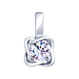 Подвеска SOKOLOV - Серебро 925, Фианит (арт. 94032138)