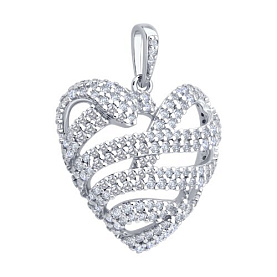 Подвеска SOKOLOV - Серебро 925, Фианит (арт. 94033294)