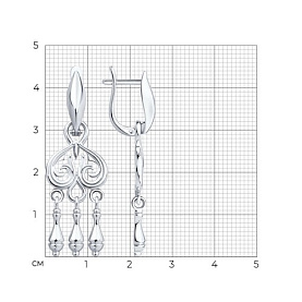 Серьги Diamant - Серебро 925 (арт. 94-121-02359-1)