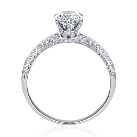 Кольцо Platinum Lab. - Платина 950, Бриллиант (арт. ПК-056-02)