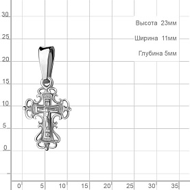 Подвеска Аквамарин - Серебро 925 (арт. 10013.5)