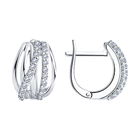 Серьги Diamant - Серебро 925, Фианит (арт. 94-120-00910-1)