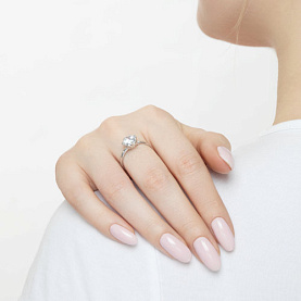 Кольцо SOKOLOV - Серебро 925, Фианит (арт. 94012957)