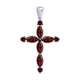 Подвеска SOKOLOV - Серебро 925, Гранат (арт. 92030751)