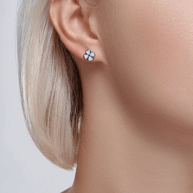 Серьги SOKOLOV - Серебро 925, Эмаль (арт. 94026074)