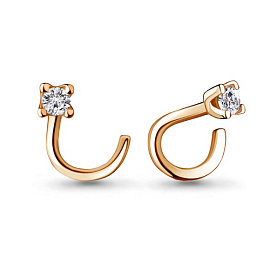 Пирсинг Аквамарин - Золото 375, Фианит (арт. 75557.8)